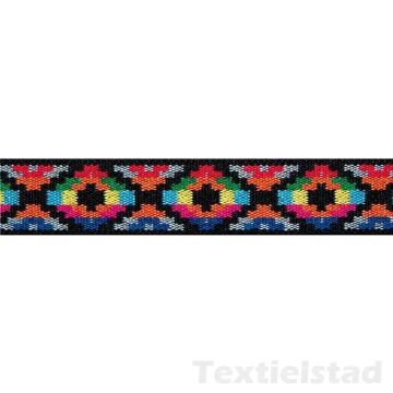 Color Elastic 25 mm Ethno gelb / bunt
