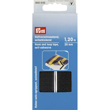 Haftverschlussband selbstkl. 20 mm schwarz