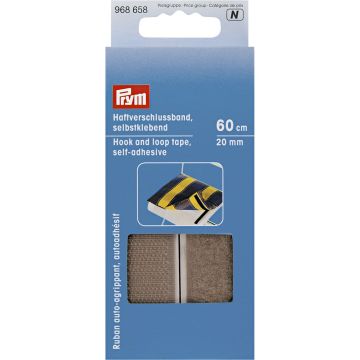 Haftverschlussband selbstkl. 20 mm grau