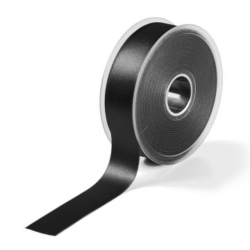 Satinband 25 mm schwarz