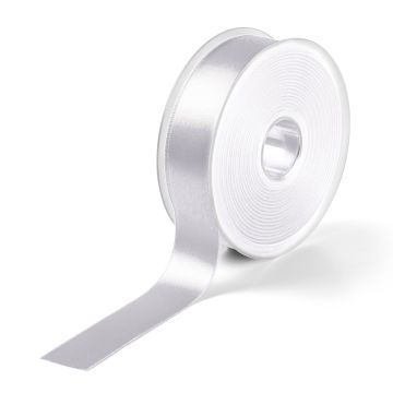 Satinband 25 mm silber