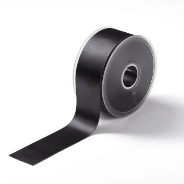 Satinband 38 mm schwarz