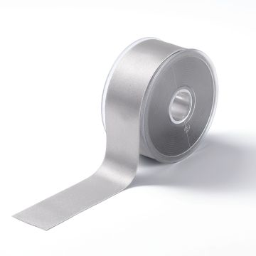 Satinband 38 mm silber
