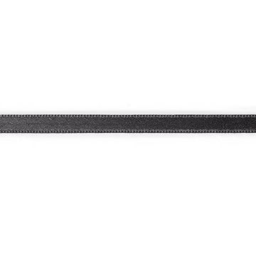 Satinband 6 mm schwarz
