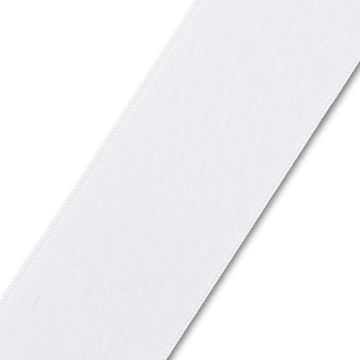 Satinband 38 mm silber