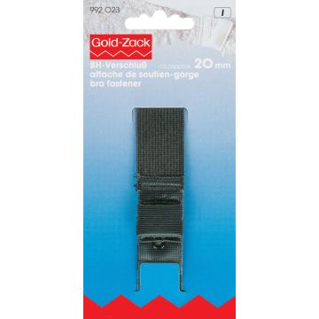 BH-Verschluss mit 3 Haken 20 mm schwarz