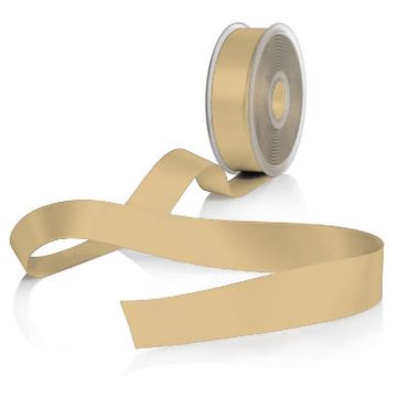 Ripsband 38 mm beige